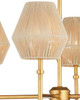 Currey and Company - 9000-1470 - LED Chandelier - Francie - Antique Gold Leaf / Natural