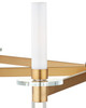 Currey and Company - 9000-1464 - LED Chandelier - Marcelo - Clear / Antique Brass / White