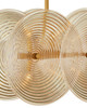 Currey and Company - 9000-1458 - Ten Light Chandelier - Whirlwind - Pale Yellow / Brass