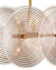 Currey and Company - 9000-1457 - Ten Light Chandelier - Whirlwind - Pale Pink / Brass