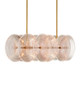 Currey and Company - 9000-1457 - Ten Light Chandelier - Whirlwind - Pale Pink / Brass