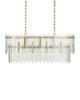 Currey and Company - 9000-1454 - Eight Light Chandelier - Electra - Clear / Antique Brass