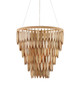 Currey and Company - 9000-1448 - Seven Light Chandelier - Quiver - Natural / Brass