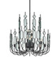 Currey and Company - 9000-1446 - 12 Light Chandelier - Ettore - Clear / Blacksmith