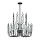 Currey and Company - 9000-1446 - 12 Light Chandelier - Ettore - Clear / Blacksmith