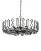 Currey and Company - 9000-1445 - Six Light Chandelier - Ettore - Clear / Blacksmith