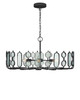 Currey and Company - 9000-1445 - Six Light Chandelier - Ettore - Clear / Blacksmith