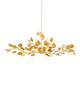Currey and Company - 9000-1433 - Six Light Chandelier - Lunaria - Contemporary Gold Leaf