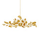 Currey and Company - 9000-1433 - Six Light Chandelier - Lunaria - Contemporary Gold Leaf