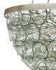 Currey and Company - 9000-1428 - Six Light Chandelier - Eau de Vie - Clear / Contemporary Silver Leaf / Contemporary Silver