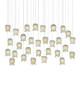 Currey and Company - 9000-1400 - 30 Light Pendant - Polpo - Green/Silver