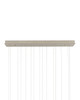 Currey and Company - 9000-1391 - 15 Light Pendant - Banyan - Antique Brass/Clear/Silver