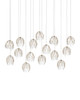 Currey and Company - 9000-1391 - 15 Light Pendant - Banyan - Antique Brass/Clear/Silver