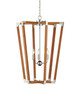 Currey and Company - 9000-1376 - Three Light Chandelier - Boyd - Natural/Polished Nickel