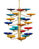 Currey and Company - 9000-1375 - 21 Light Chandelier - Veneto - Blue/Yellow/Red/Polished Brass