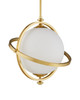 Currey and Company - 9000-1373 - One Light Pendant - Astral - White/Brass