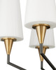 Currey and Company - 9000-1371 - LED Chandelier - Hennin - Polished Antique Brass/Oil Rubbed Bronze