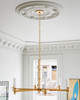 Currey and Company - 9000-1369 - Six Light Chandelier - Marcelo - Natural/Antique Brass/White