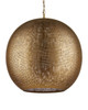 Currey and Company - 9000-1363 - One Light Pendant - Buckram - Antique Brass