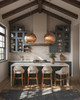 Currey and Company - 9000-1363 - One Light Pendant - Buckram - Antique Brass
