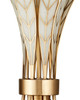 Currey and Company - 9000-1357 - Six Light Chandelier - Foliatura - Antique Brass/Off-White