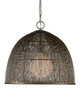 Currey and Company - 9000-1353 - One Light Pendant - Eduardo - Natural Iron/Brass