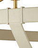 Currey and Company - 9000-1352 - Eight Light Chandelier - Barrington - Cream/Brushed Brass