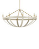 Currey and Company - 9000-1352 - Eight Light Chandelier - Barrington - Cream/Brushed Brass