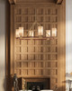 Currey and Company - 9000-1351 - Six Light Chandelier - Ellerston - Saddle Brown/Brushed Brass