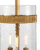 Currey and Company - 9000-1348 - Three Light Pendant - Sudeley - Clear/Satin Brass