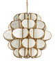 Currey and Company - 9000-1339 - Nine Light Chandelier - Galatea - Natural/Brass
