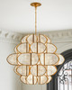 Currey and Company - 9000-1339 - Nine Light Chandelier - Galatea - Natural/Brass
