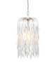 Currey and Company - 9000-1334 - One Light Pendant - Glen Arbor - White/Contemporary Silver Leaf/Contemporary Silver