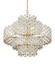 Currey and Company - 9000-1331 - 12 Light Chandelier - Spring Flower - Frosted/Brass