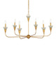 Currey and Company - 9000-1328 - Six Light Chandelier - Aurelia - Contemporary Gold Leaf/Contemporary Gold/Frosted