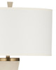 Currey and Company - 8000-0188 - One Light Floor Lamp - Galuchat - Ivory Faux Shagreen / Brass