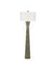 Currey and Company - 8000-0187 - One Light Floor Lamp - Galuchat - Green Faux Shagreen / Brass