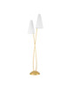 Currey and Company - 8000-0183 - LED Floor Lamp - Pas de Deux - Contemporary Gold Leaf