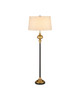 Currey and Company - 8000-0176 - One Light Floor Lamp - Haines - Bronze/Vintage Brass