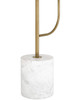 Currey and Company - 8000-0173 - LED Floor Lamp - Eastlin - Antique Brass/White