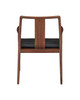 Currey and Company - 7000-1242 - Chair - Ming Wedding - Natural / Black