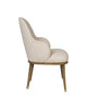 Currey and Company - 7000-1152 - Chair - Vario - Chanterelle / Satin Brass