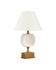 Currey and Company - 6700-0022 - LED Table Lamp - Meandro - White/Antique Brass