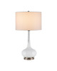 Currey and Company - 6000-1120 - One Light Table Lamp - Blanche - Milky White / Brushed Black Nickel