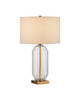 Currey and Company - 6000-1118 - One Light Table Lamp - Entasis - Clear / Aged Brass