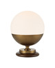 Currey and Company - 6000-1103 - LED Table Lamp - Orbis - Textured Antique Brass / Milk / Natural