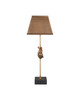 Currey and Company - 6000-1094 - One Light Table Lamp - Patter - Vintage Brass / Black
