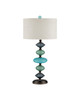 Currey and Company - 6000-1093 - One Light Table Lamp - Nereid - Blue / Metallic Black