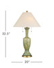Currey and Company - 6000-1069 - Two Light Table Lamp - Classico - Green/Beige/Antique Brass