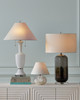 Currey and Company - 6000-1066 - Two Light Table Lamp - Classico - White/Clear/Polished Nickel